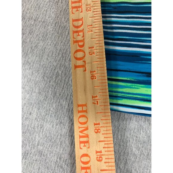 Nike‎ Dri Fit 3/4 Length Compression Leggings (Women's Medium) Blue/Green - Picture 8 of 10